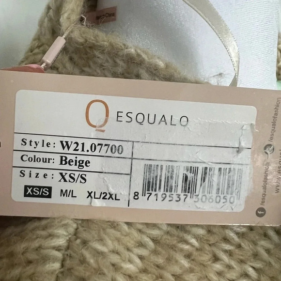 Esqualo Tan Chunky Open Front Cardigan New - Picture 5 of 5